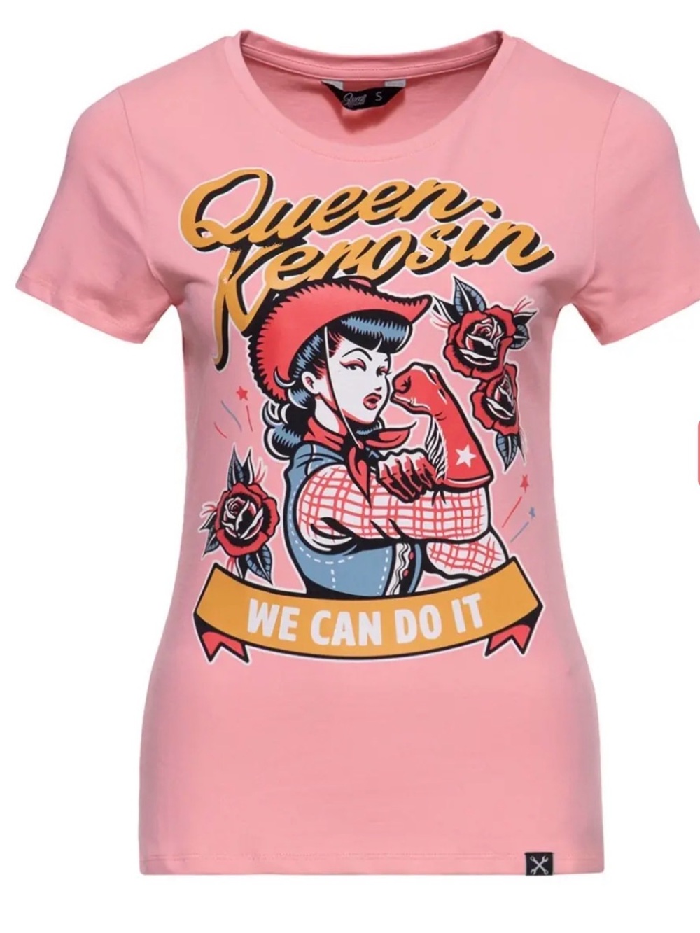 "We Can Do It" Cowgirl Pin-up Retro Graphic Tee